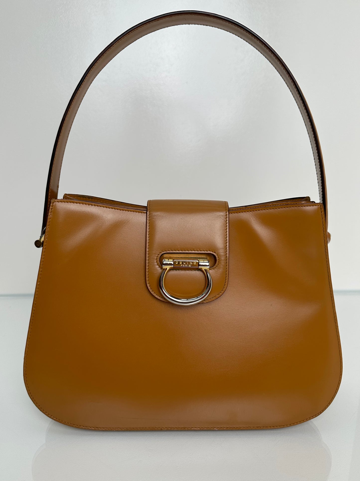 Celine Gold Calfskin Shoulder Bag GHW (As Is)