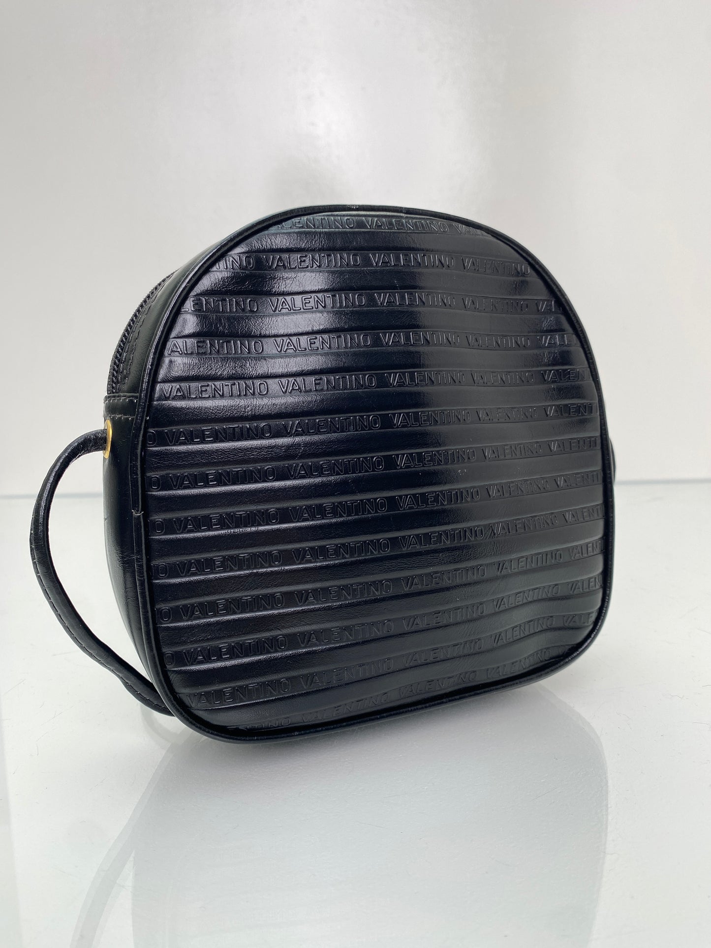 Mario Valentino Vintage Black Crossbody Bag GHW