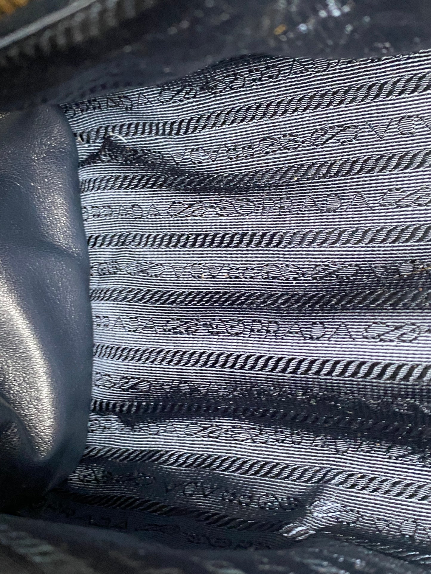 Prada Teal Bonnie Leather Shoulder Bag GHW