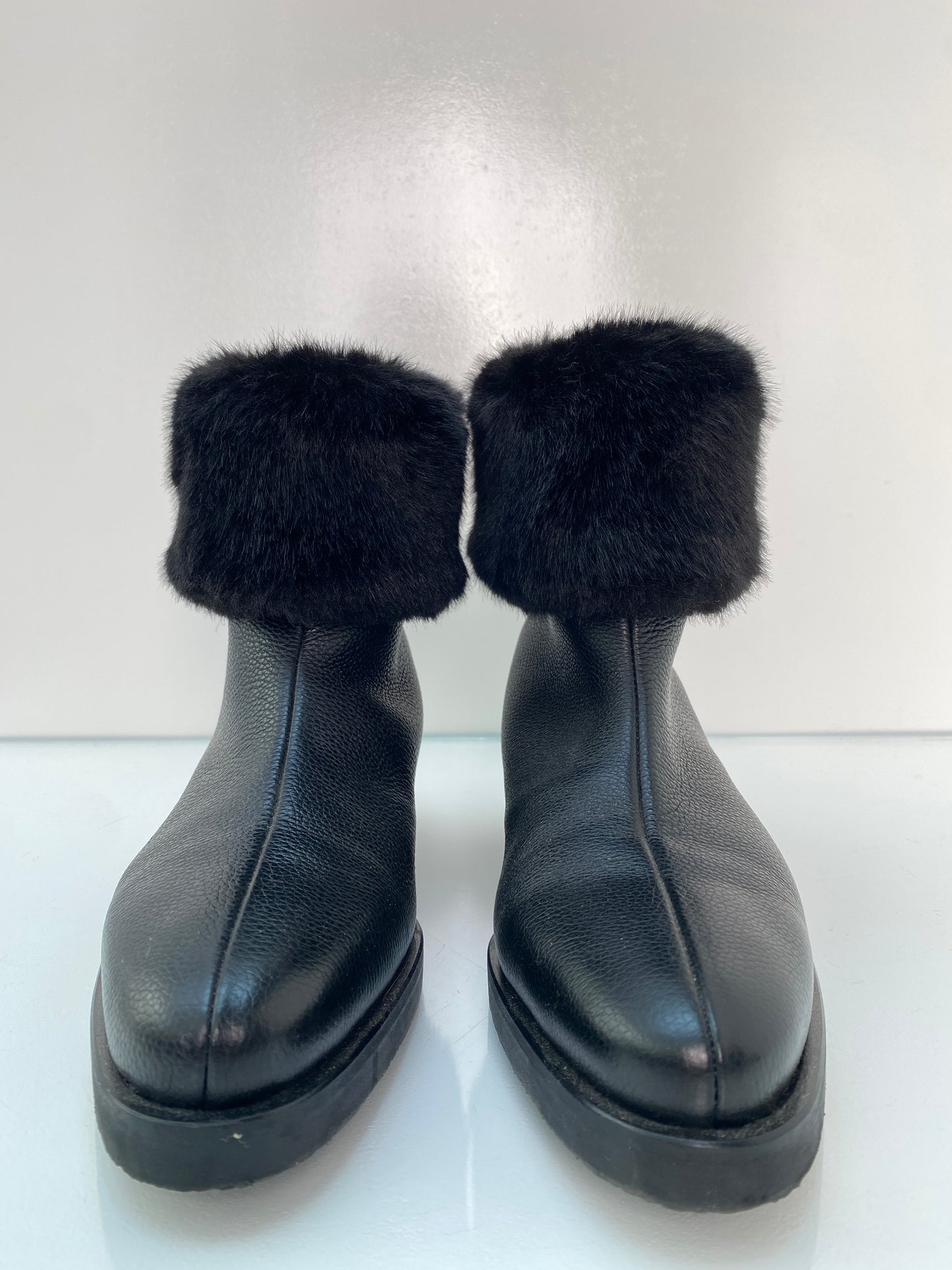 Toteme Black Faux Fur Boots, 39