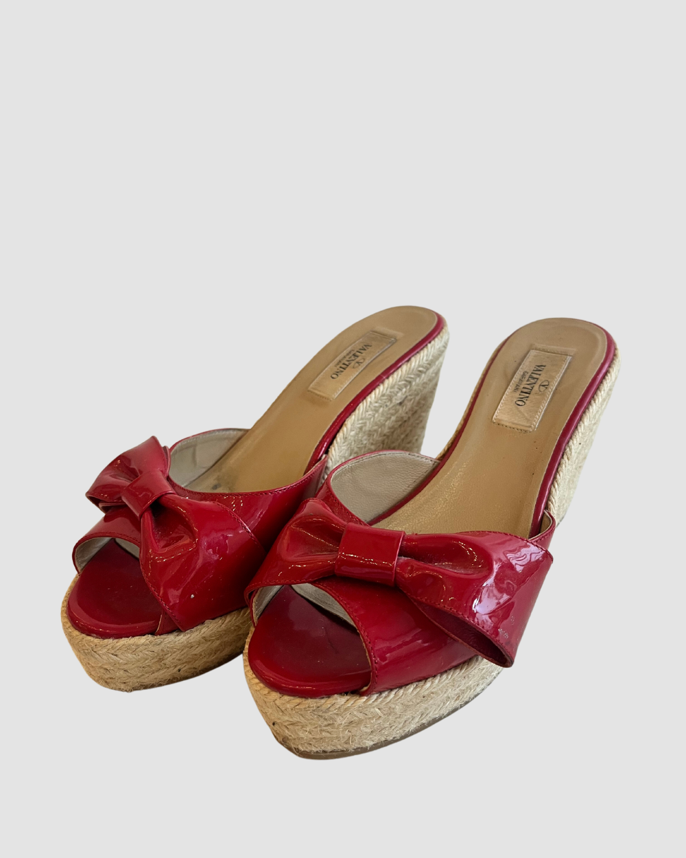 Valentino Red Bow Wedges