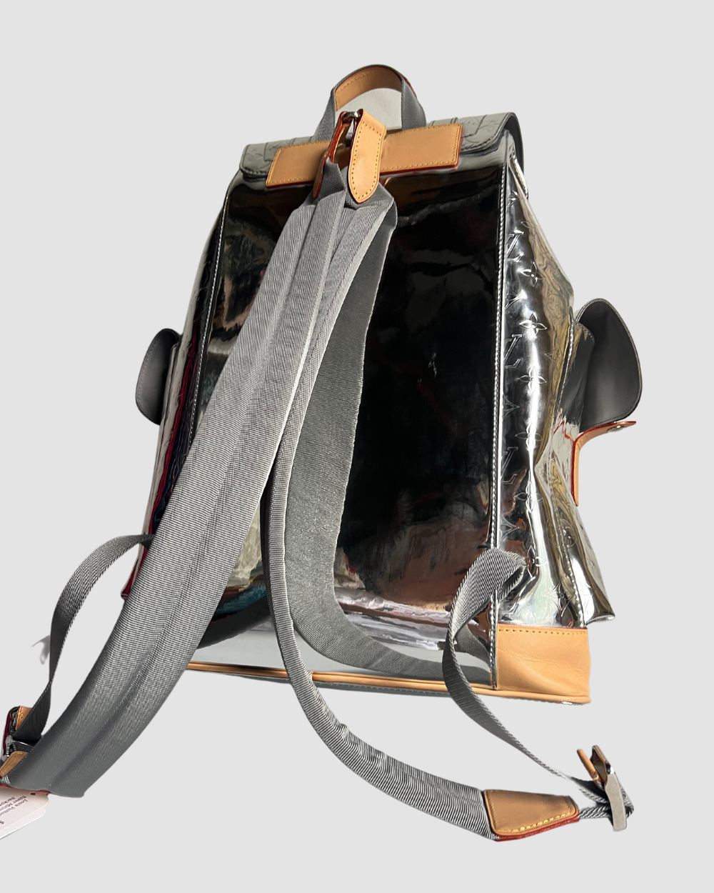 Louis Vuitton Silver Mirrored Backpack