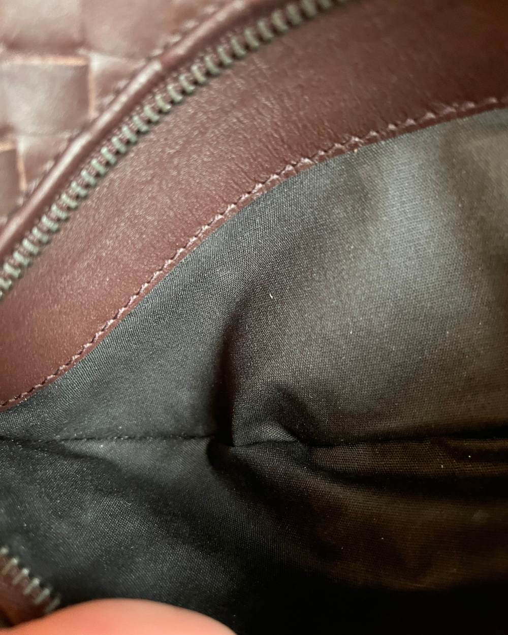 Bottega Veneta Purplish Brown Bum Bag