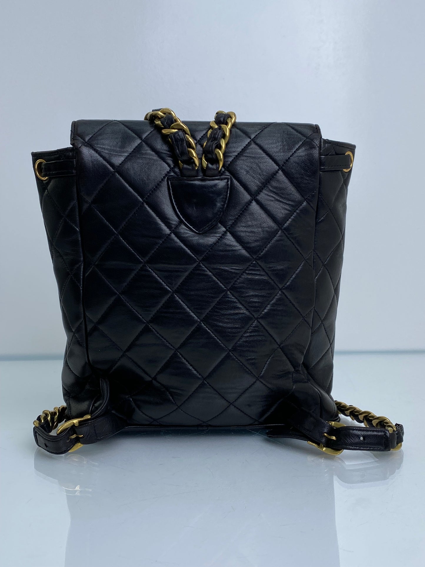 Chanel Vintage Black Duma Lambskin Backpack #29