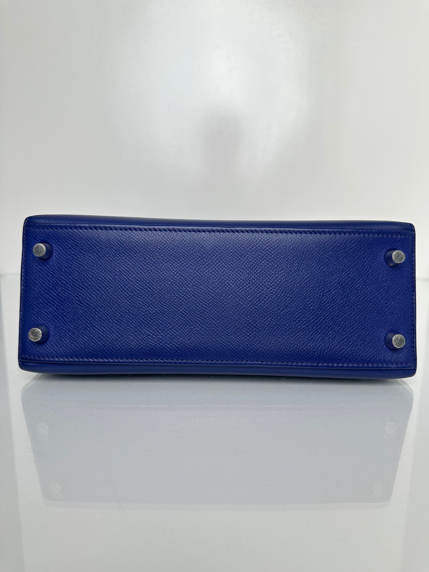 Hermes Kelly 25 Bleu Royal Epsom PHW #R