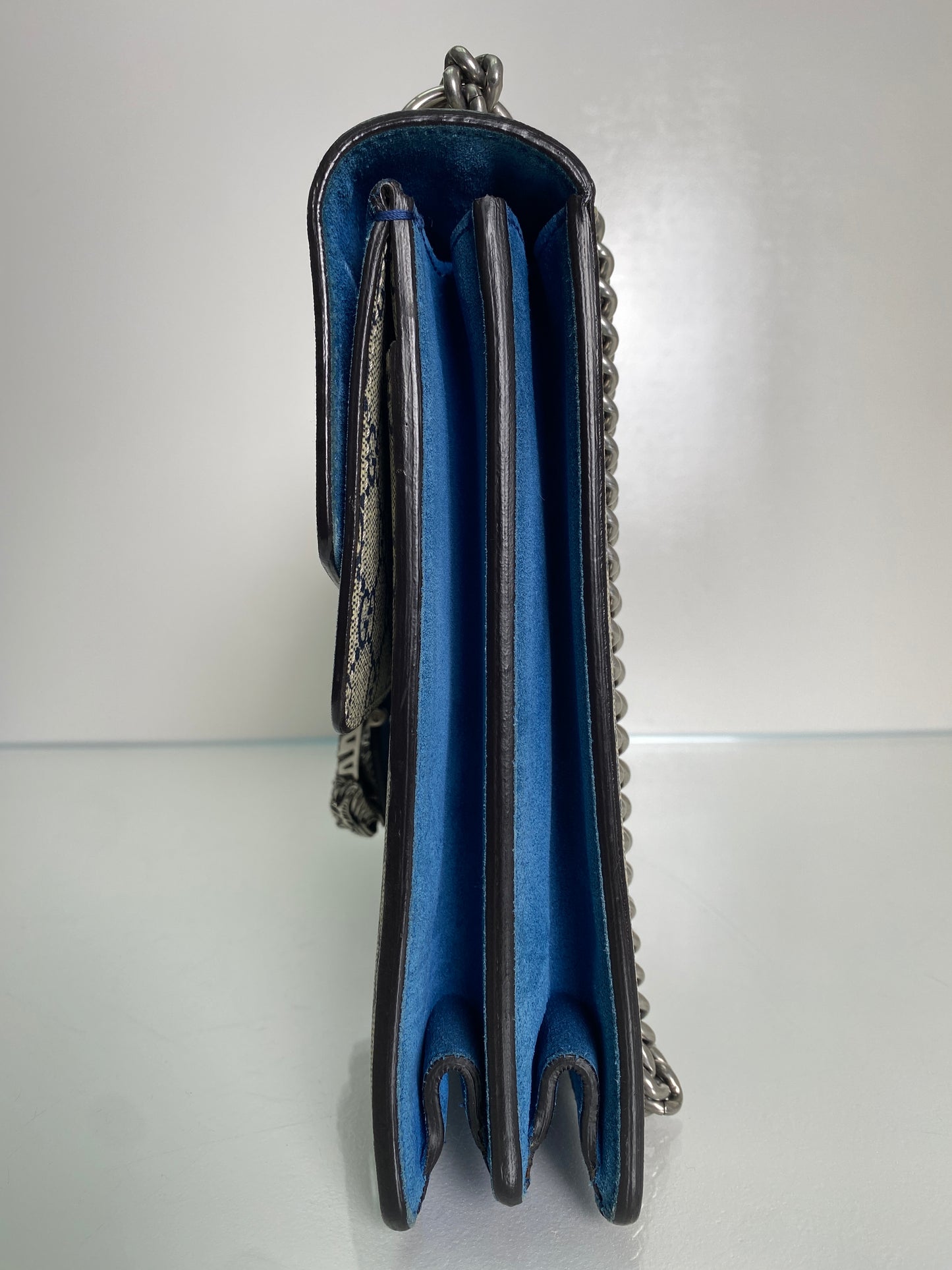 Gucci Blue Floral Supreme Dionysus Bag SHW