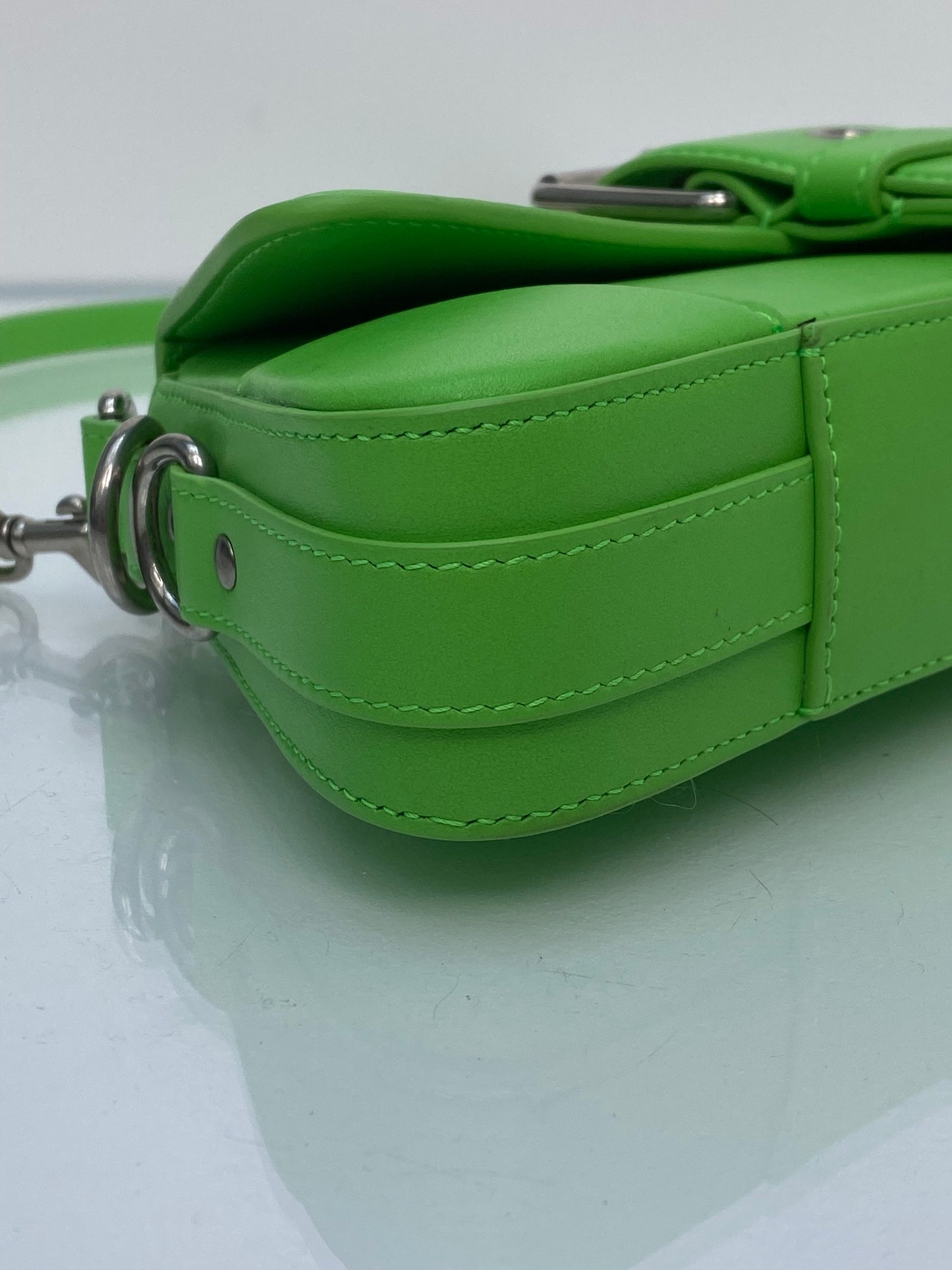 Balenciaga Neon Green Lindsay Shoulder Bag