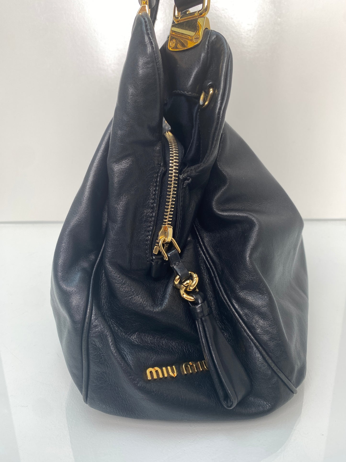 Miu Miu Black Leather Bag GHW