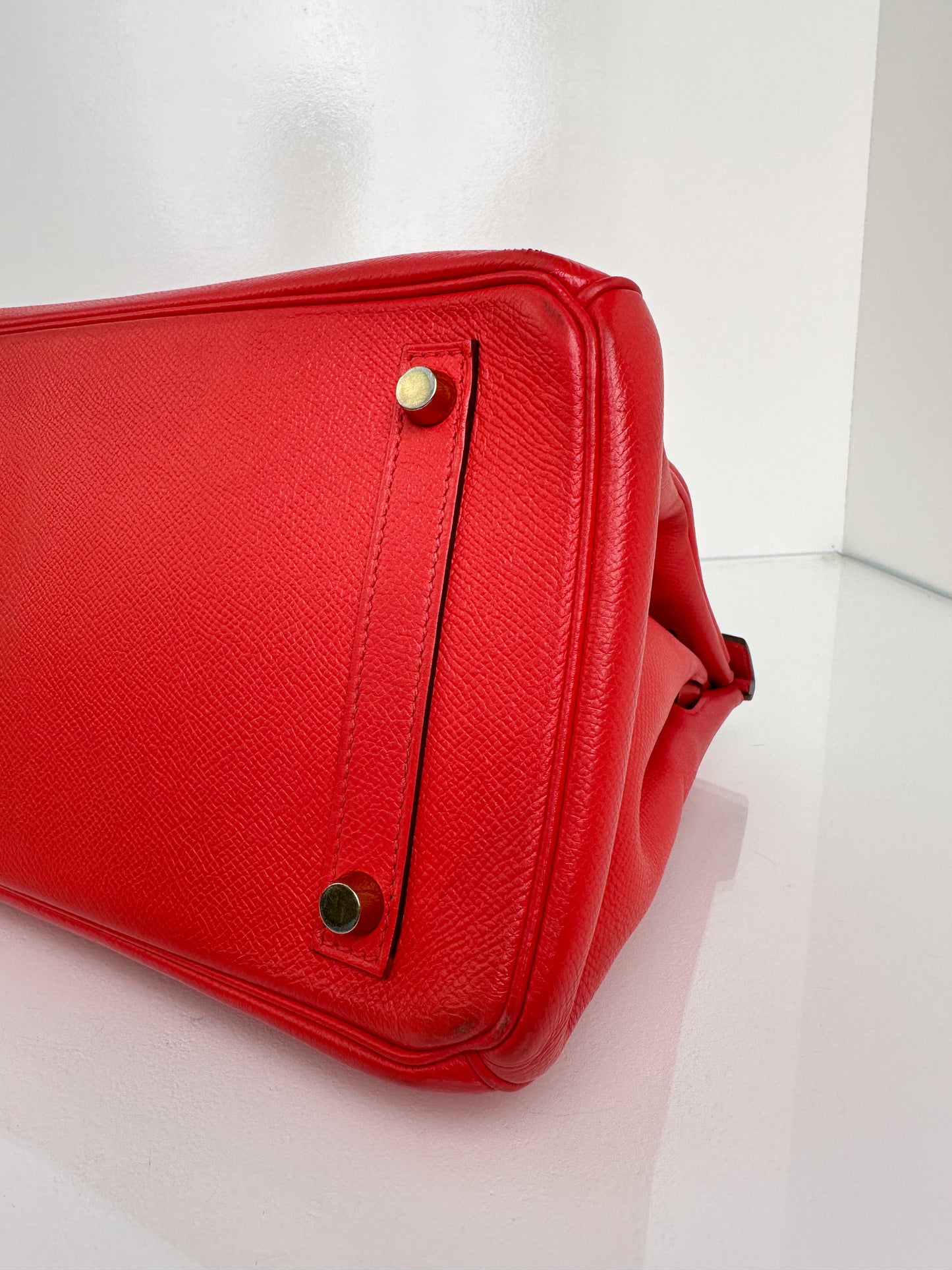 Hermes Birkin 30 Rouge De Coeur GHW #X