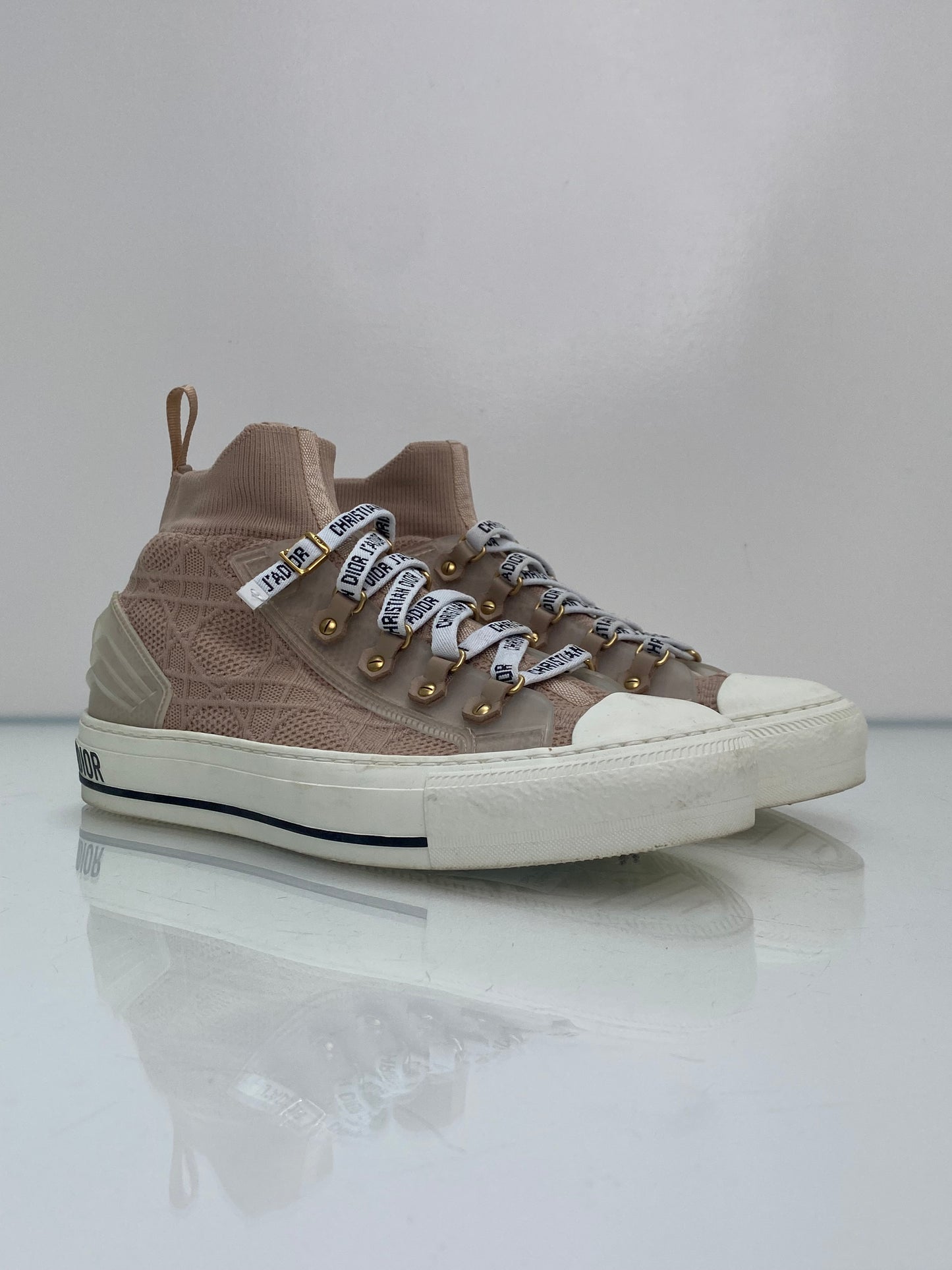 Christian Dior J’adior Blush Cannage Hightops, 38.5