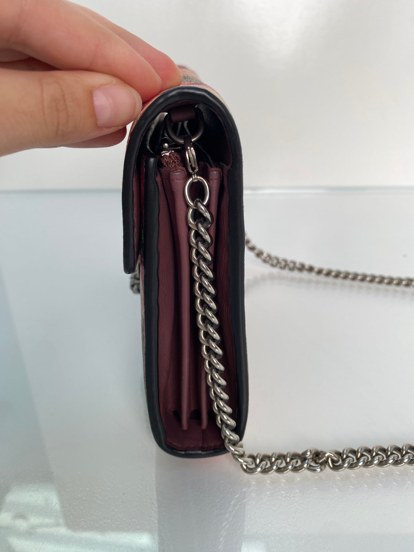 Gucci Floral Dionysus Wallet On The Chain Bag SHW