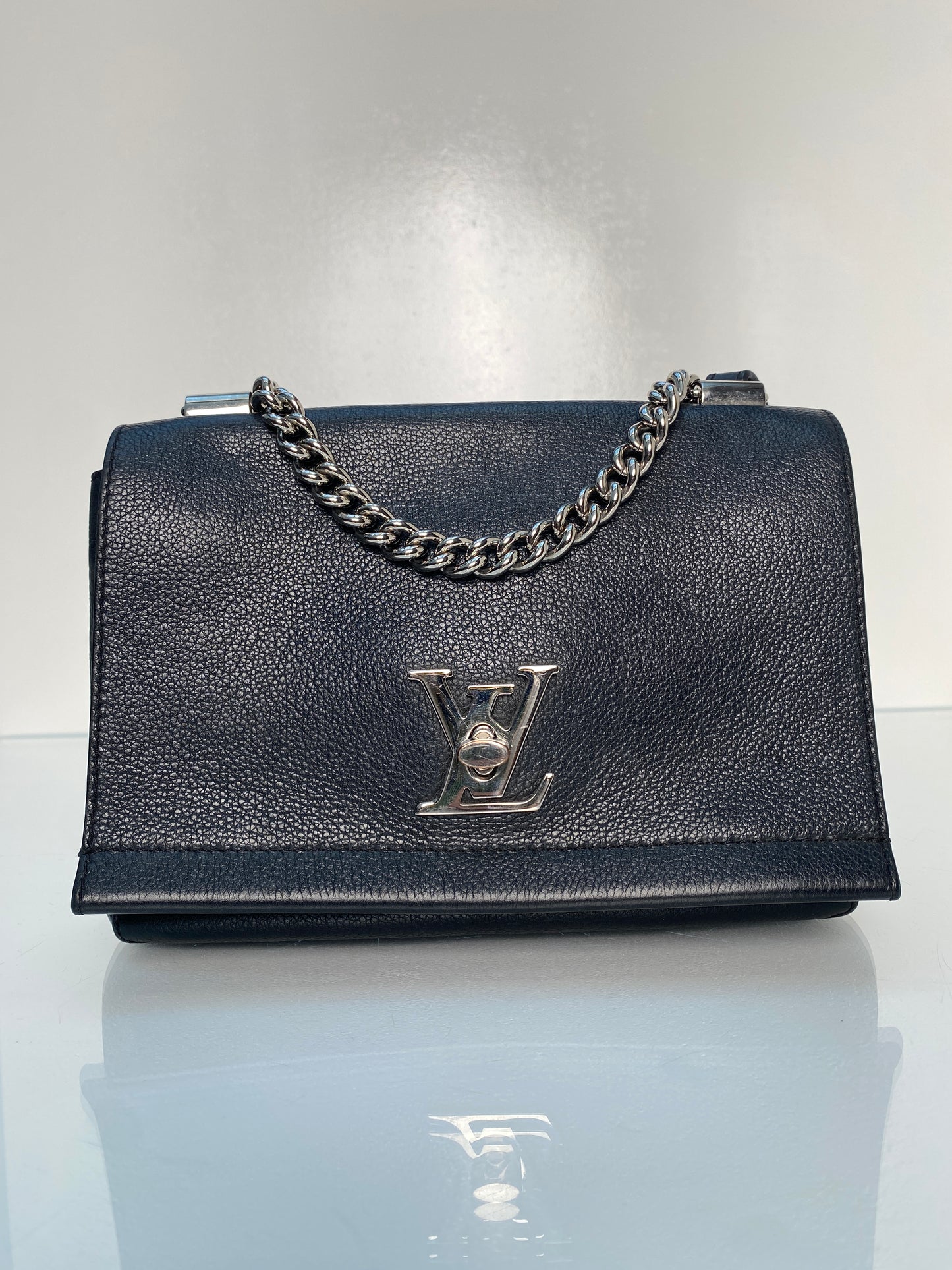 Louis Vuitton Black Lockme Bag SHW