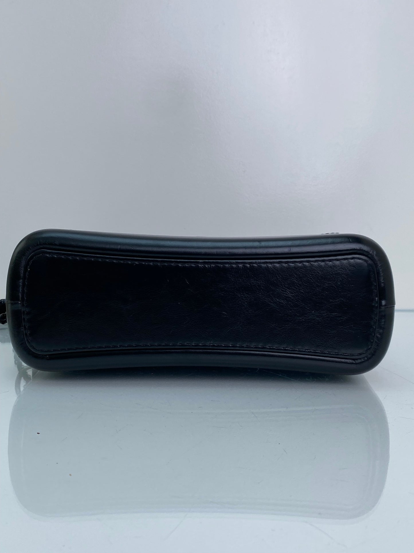Chanel Black on Black Crinkled Calfskin Gabrielle #28