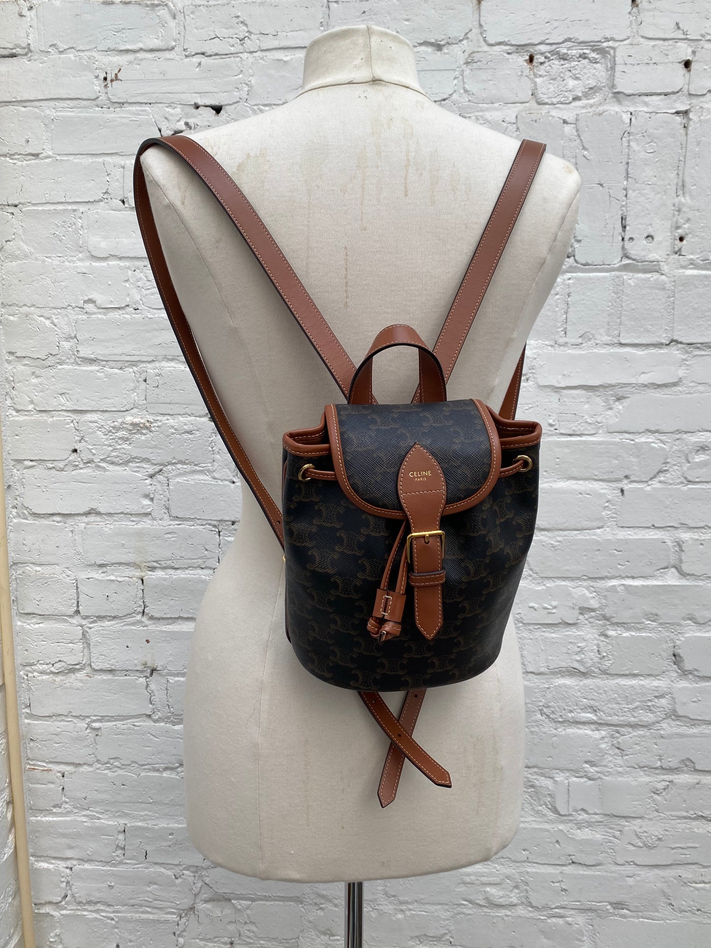 Celine Triomphe Mini Folco Backpack Bag