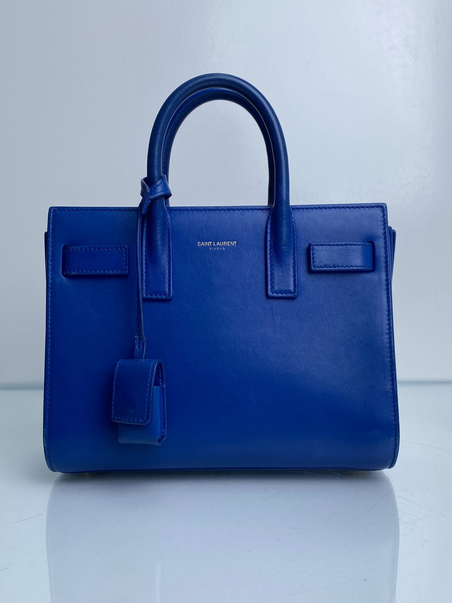 Saint Laurent Blue Crossbody Mini Nano GHW