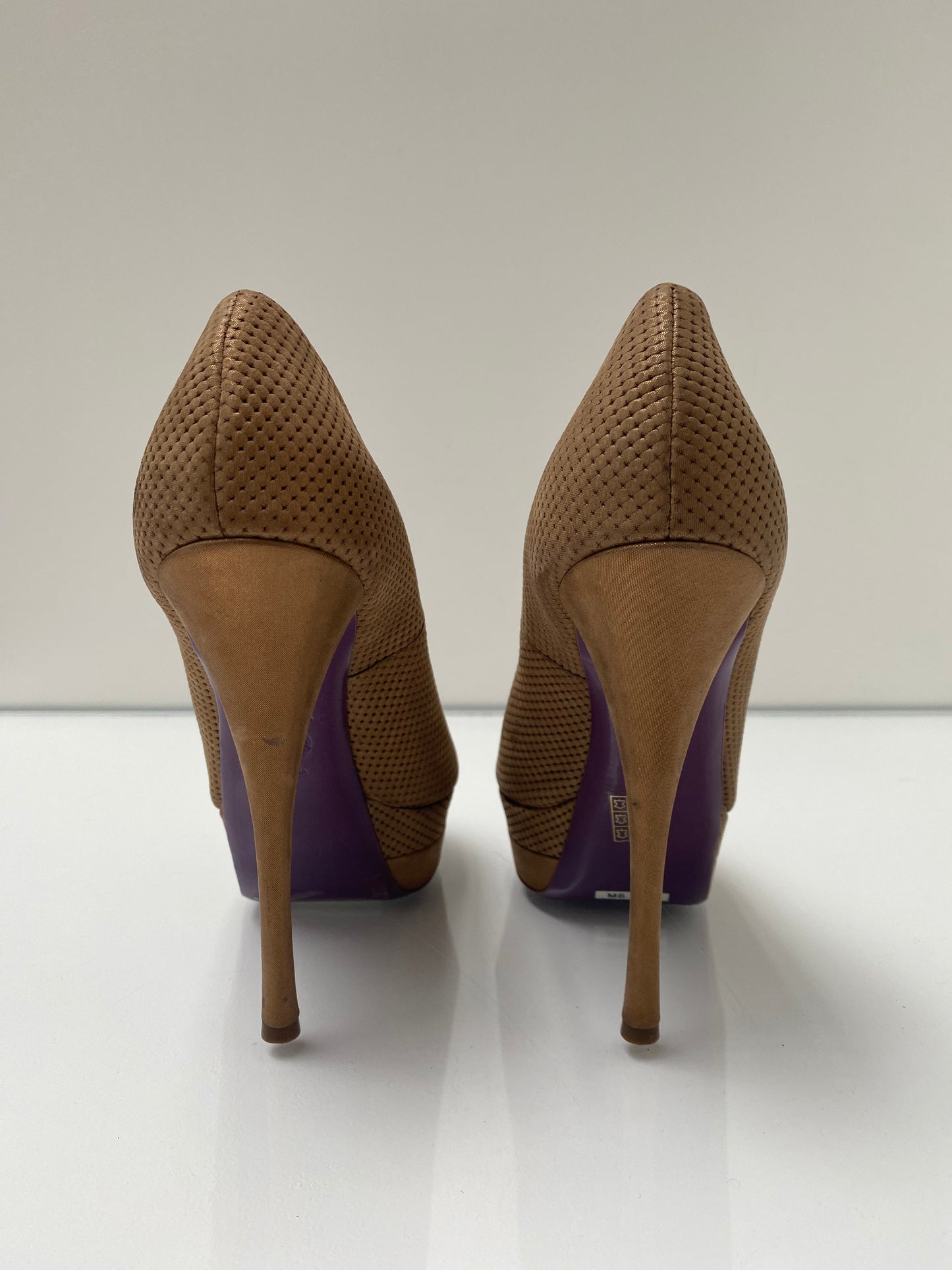 Versace Bronze Heels, 38