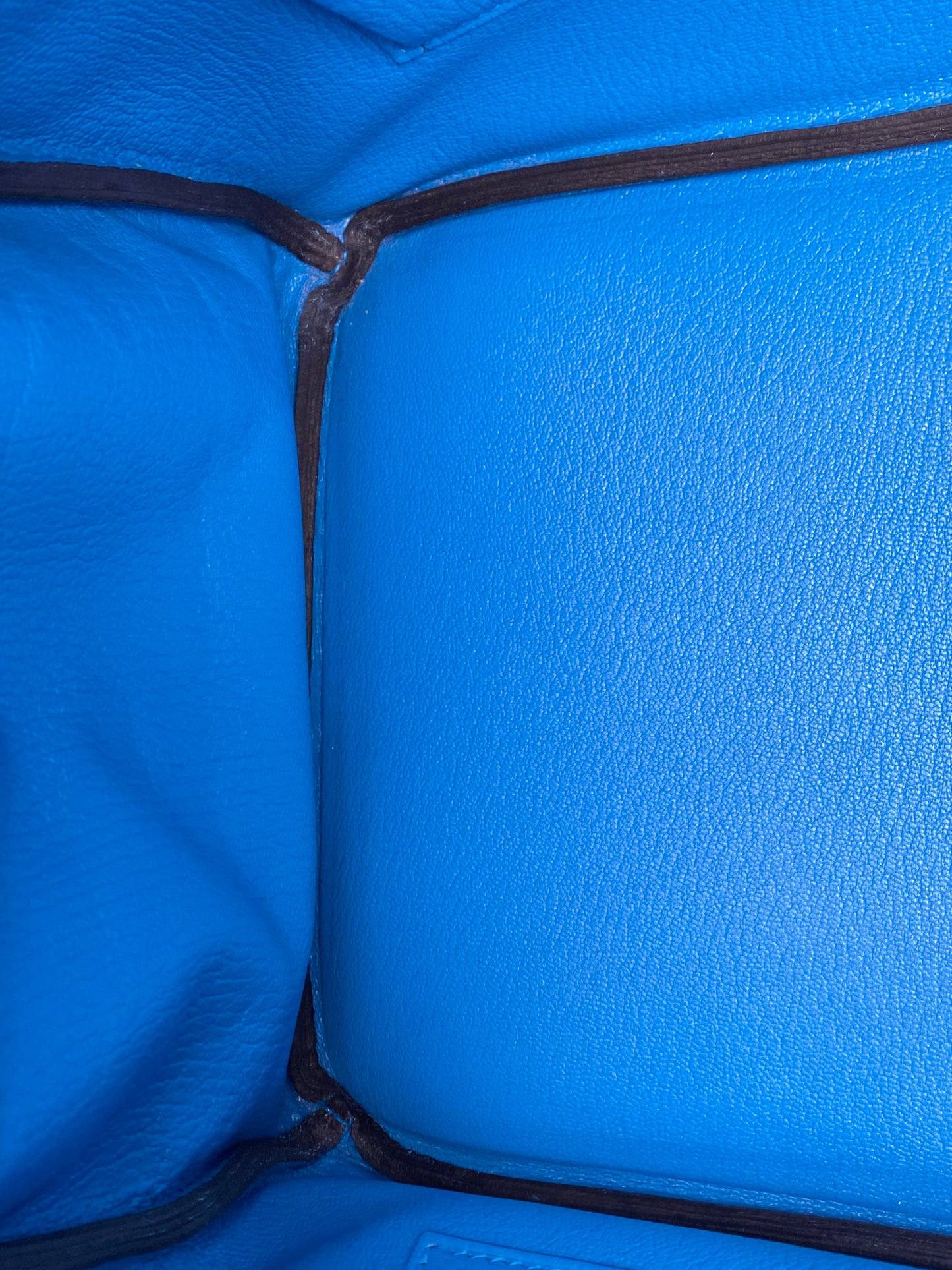 Hermes Birkin 35 Bleu Zanzibar Clemence GHW #A