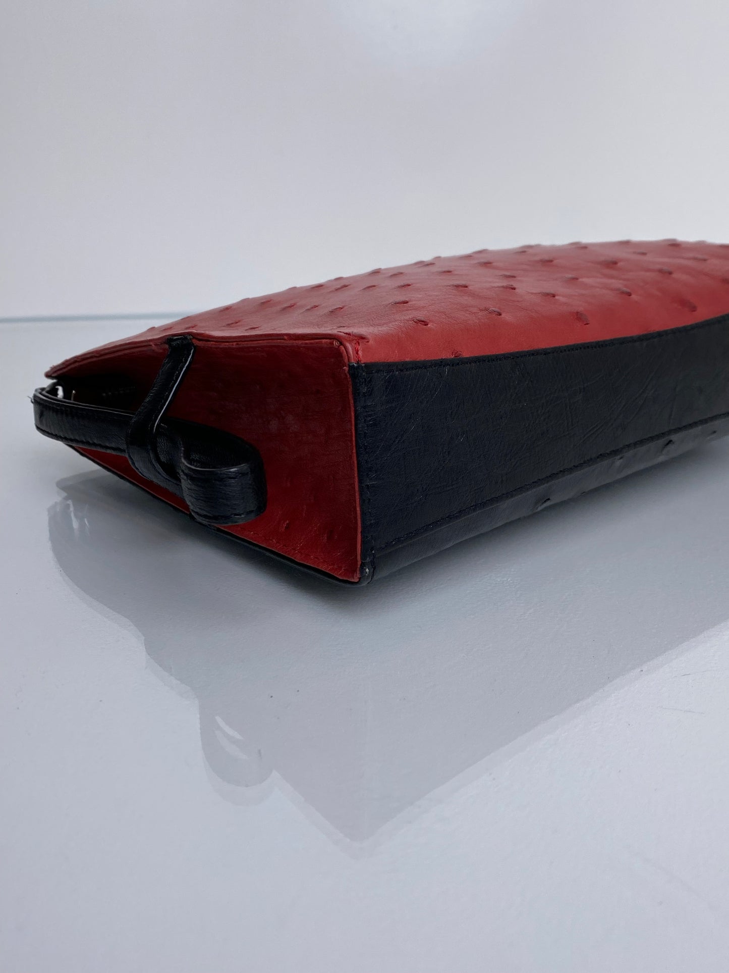 Cape Cobra Red & Black Exotic Wristlet
