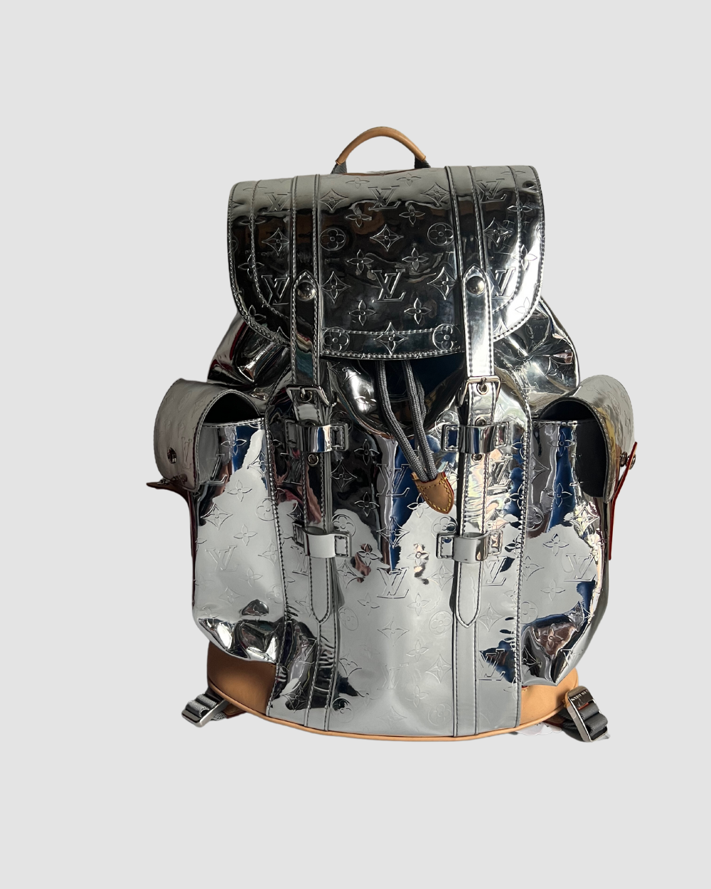 Louis Vuitton Silver Mirrored Backpack