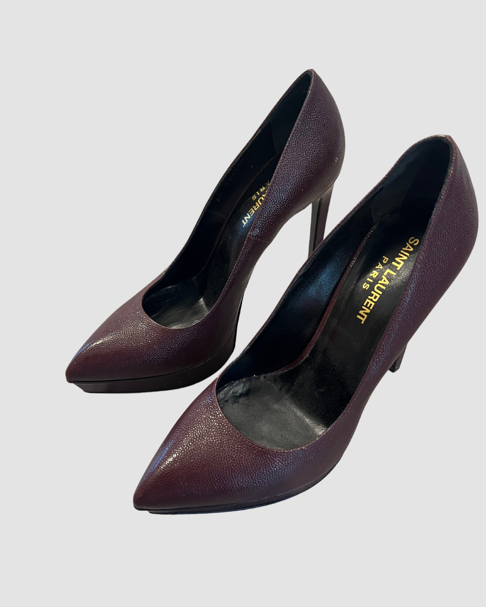 Saint Laurent Burgundy Pumps, 38.5