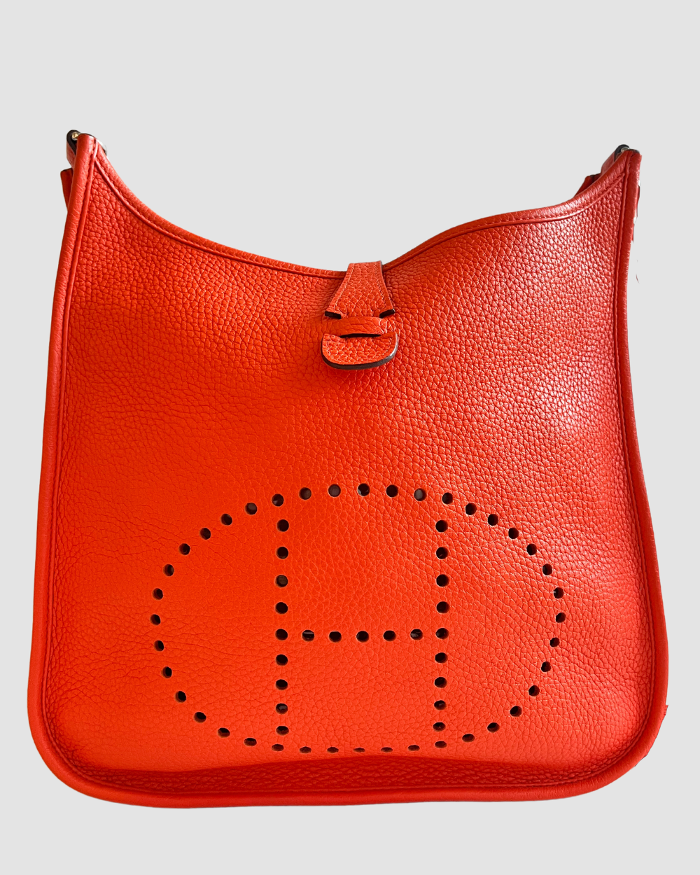 Hermes Evelyne Orange PM Clemence PHW