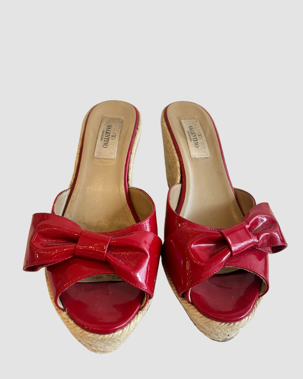 Valentino Red Bow Wedges