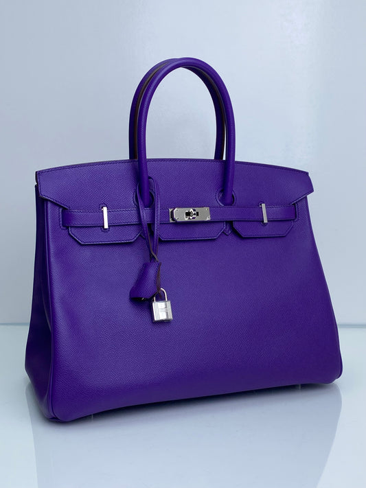 Hermes Birkin 35 Crocus Epsom PHW #P