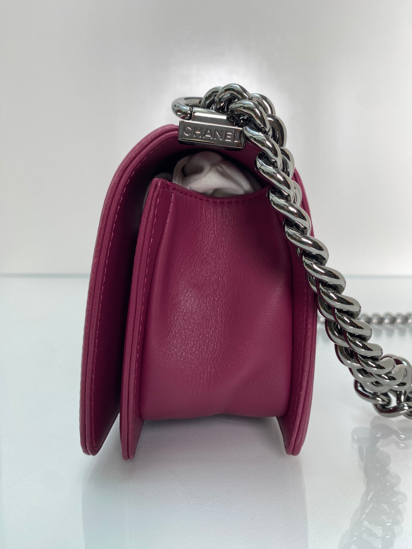 Chanel Raspberry Purple Small Boy Bag RHW