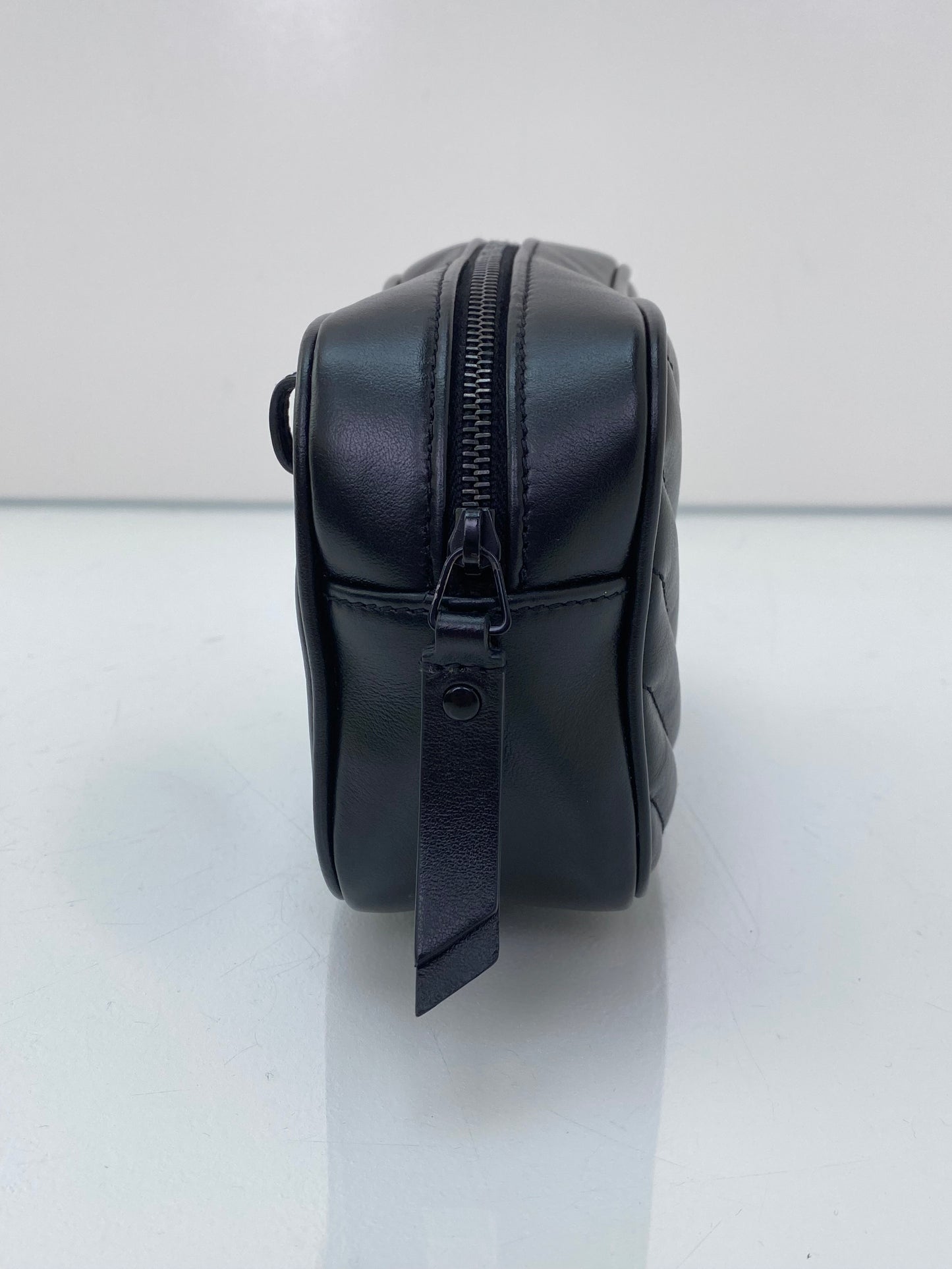 Saint Laurent Black Lou Lou Matelasse Belt Bag BHW (No Belt, Bag & Tassel Only)