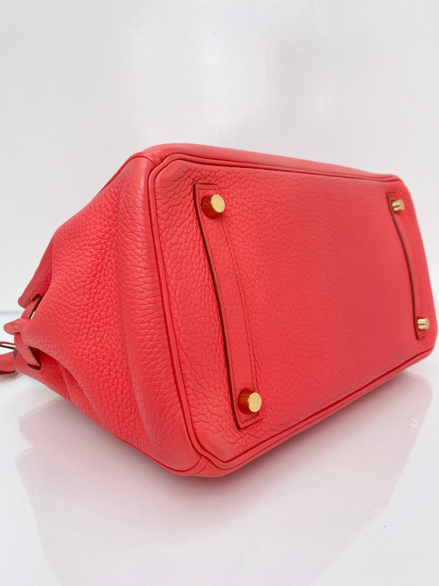 Hermes Birkin 30 Rose Jaipur Clemence GHW #R Box