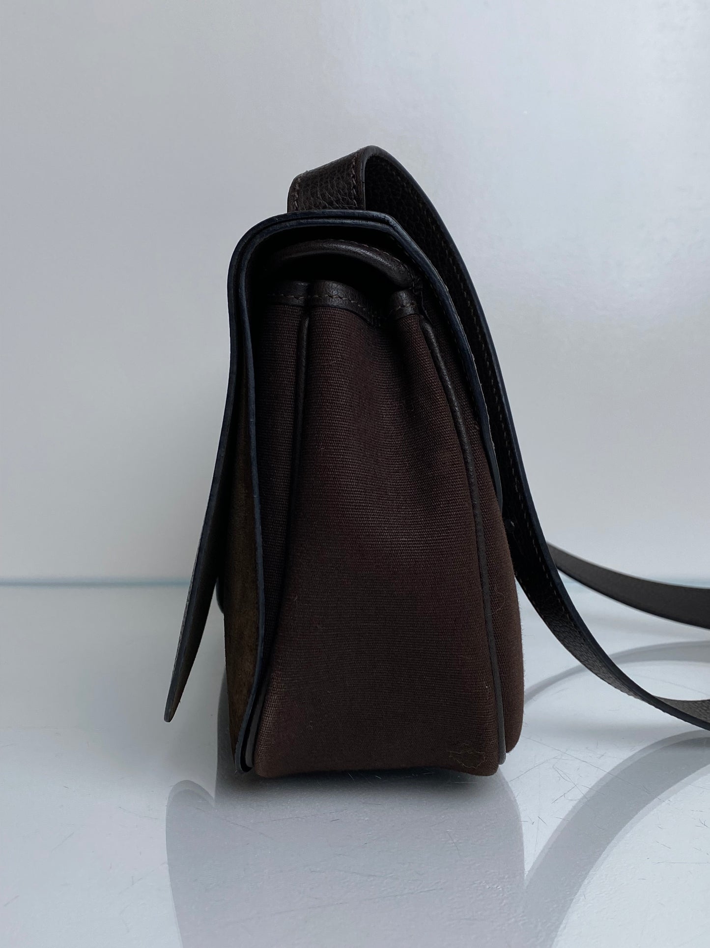 Hermes Sac Colorado MM Brown Vache Liegee Leather Bag PHW