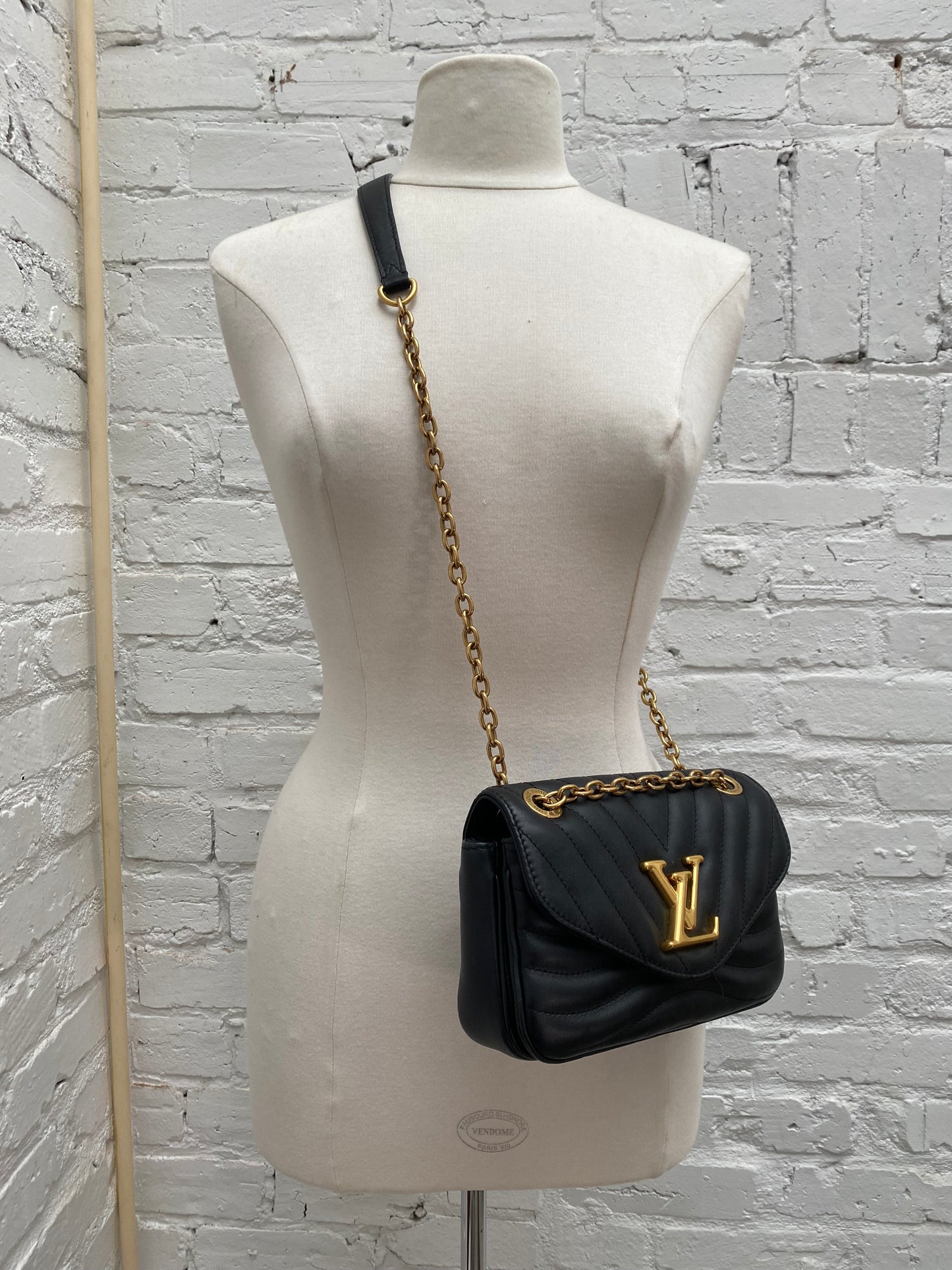 Louis Vuitton Black New Wave Crossbody Bag GHW