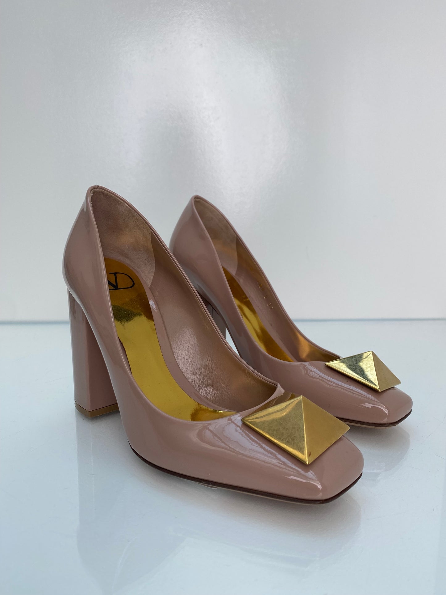 Valentino Pink One Stud Heels, 37