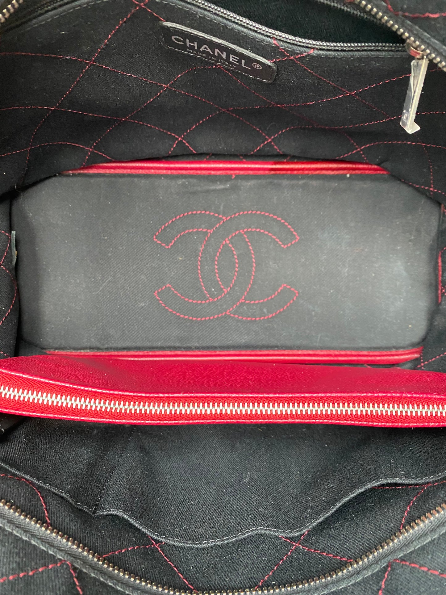 Chanel Quilted Burgundy Tote