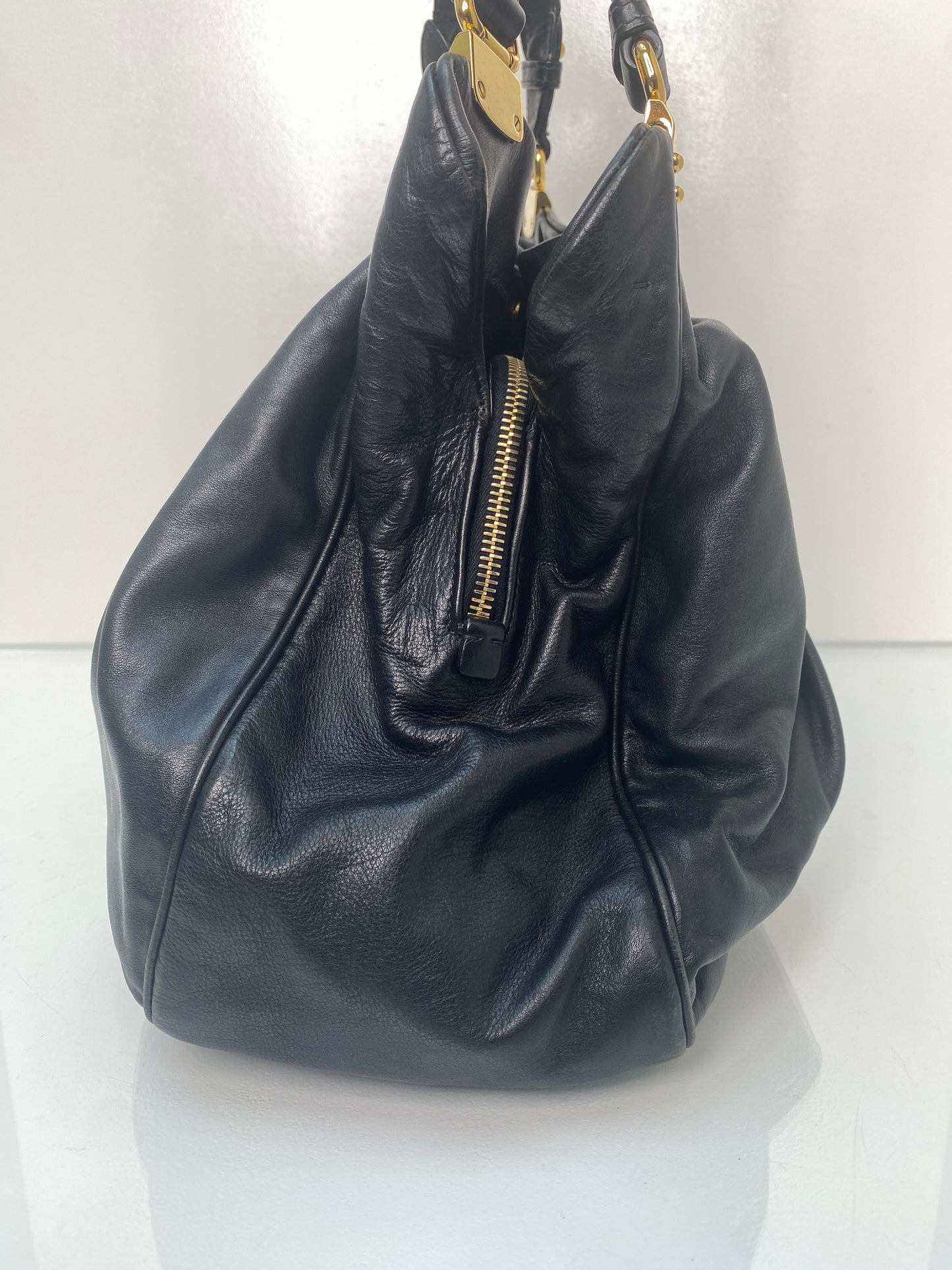 Miu Miu Black Leather Bag GHW