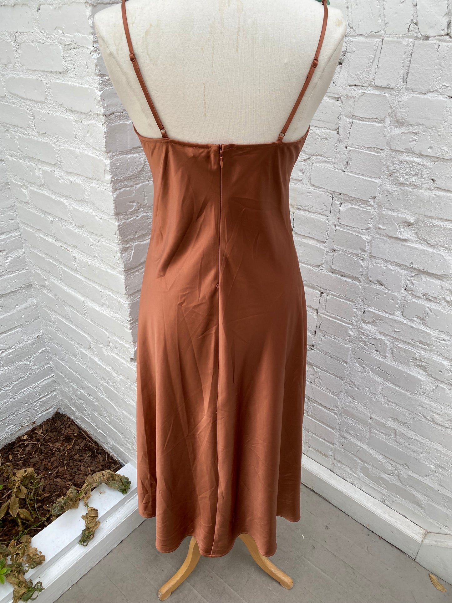 Jason Wu Copper Dress with Resin Chain Detail S