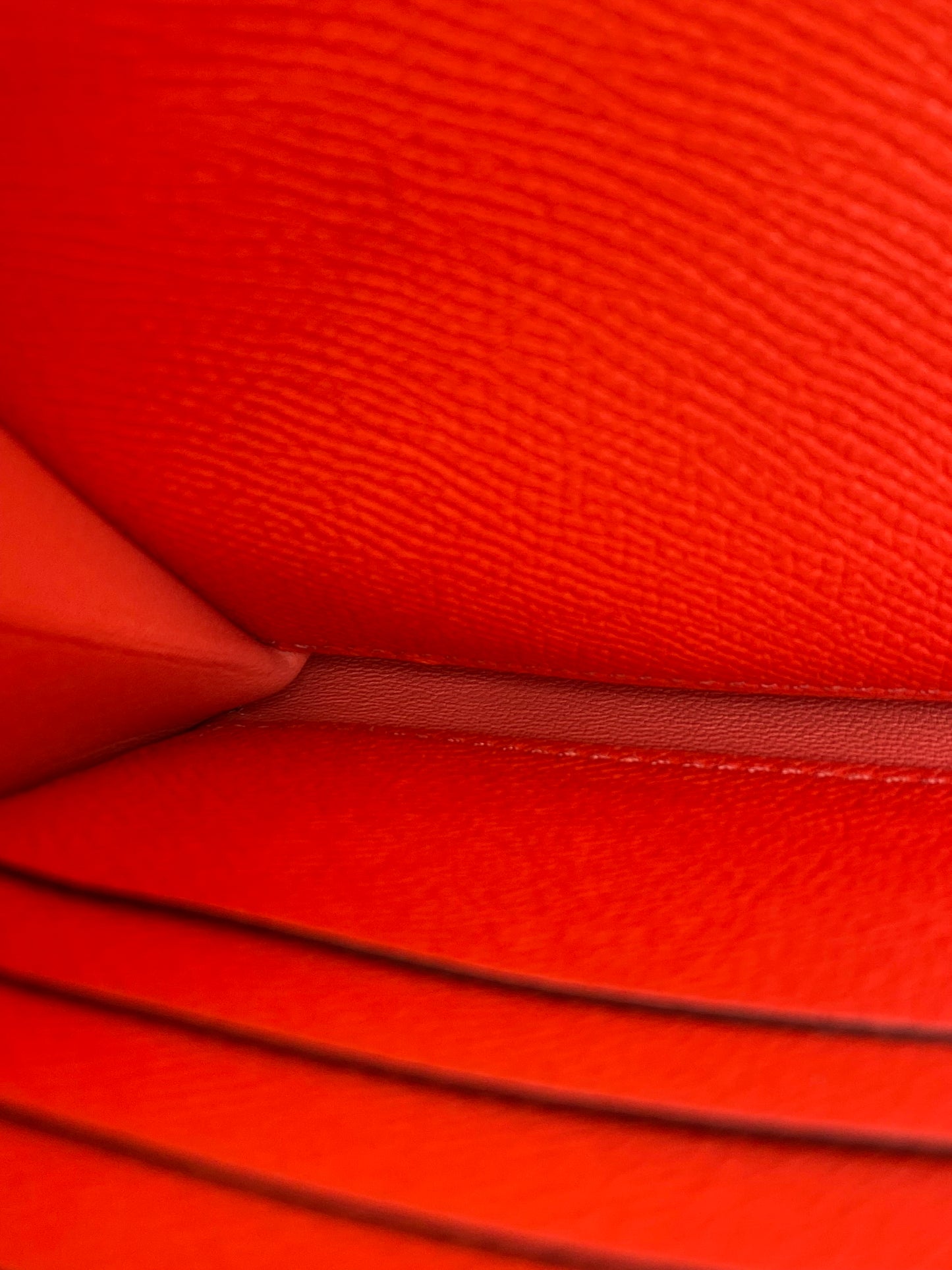 Hermes Constance Long Wallet Epsom Rose Texas GHW