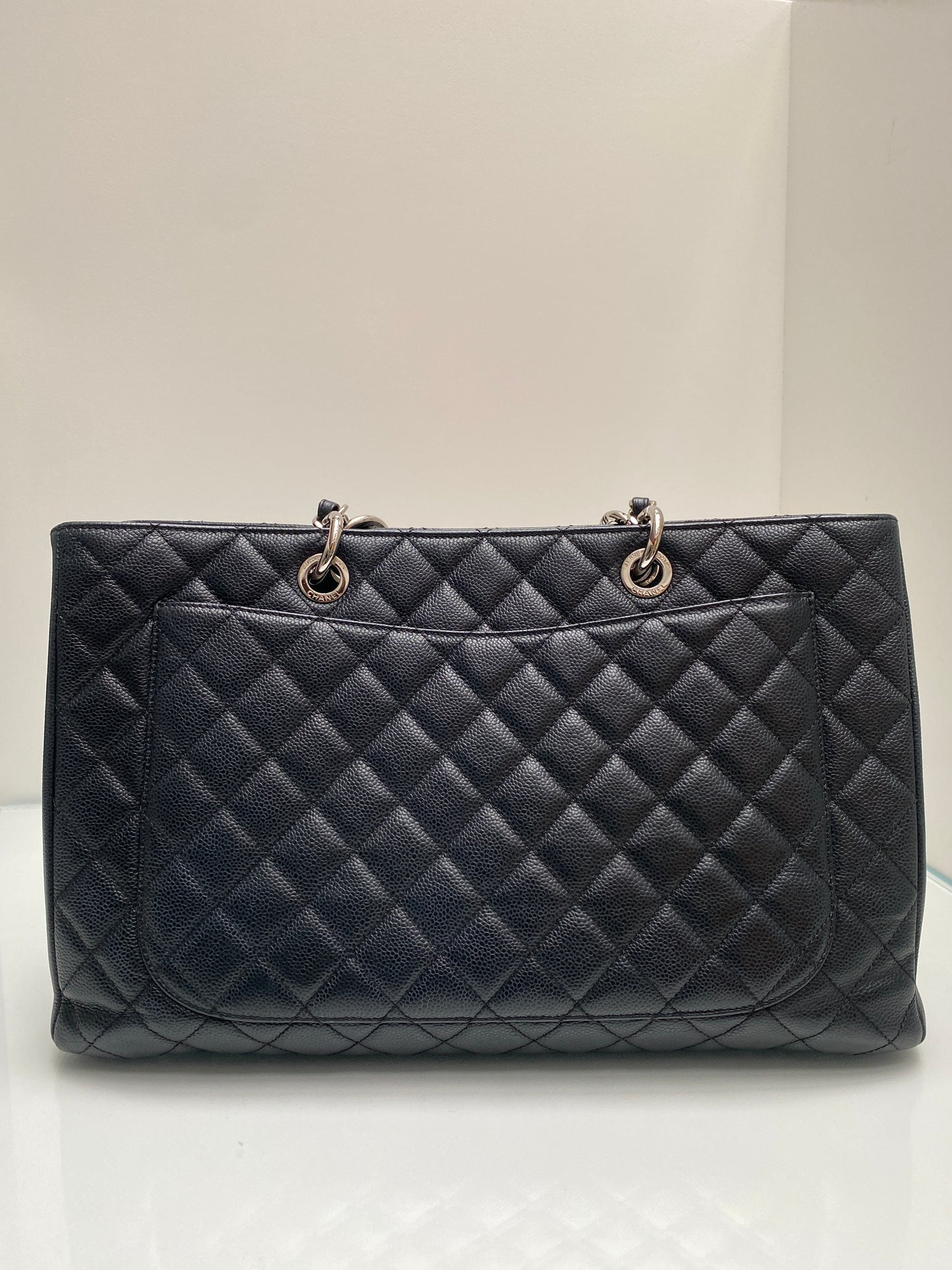 Chanel GST XL Black Caviar SHW #16