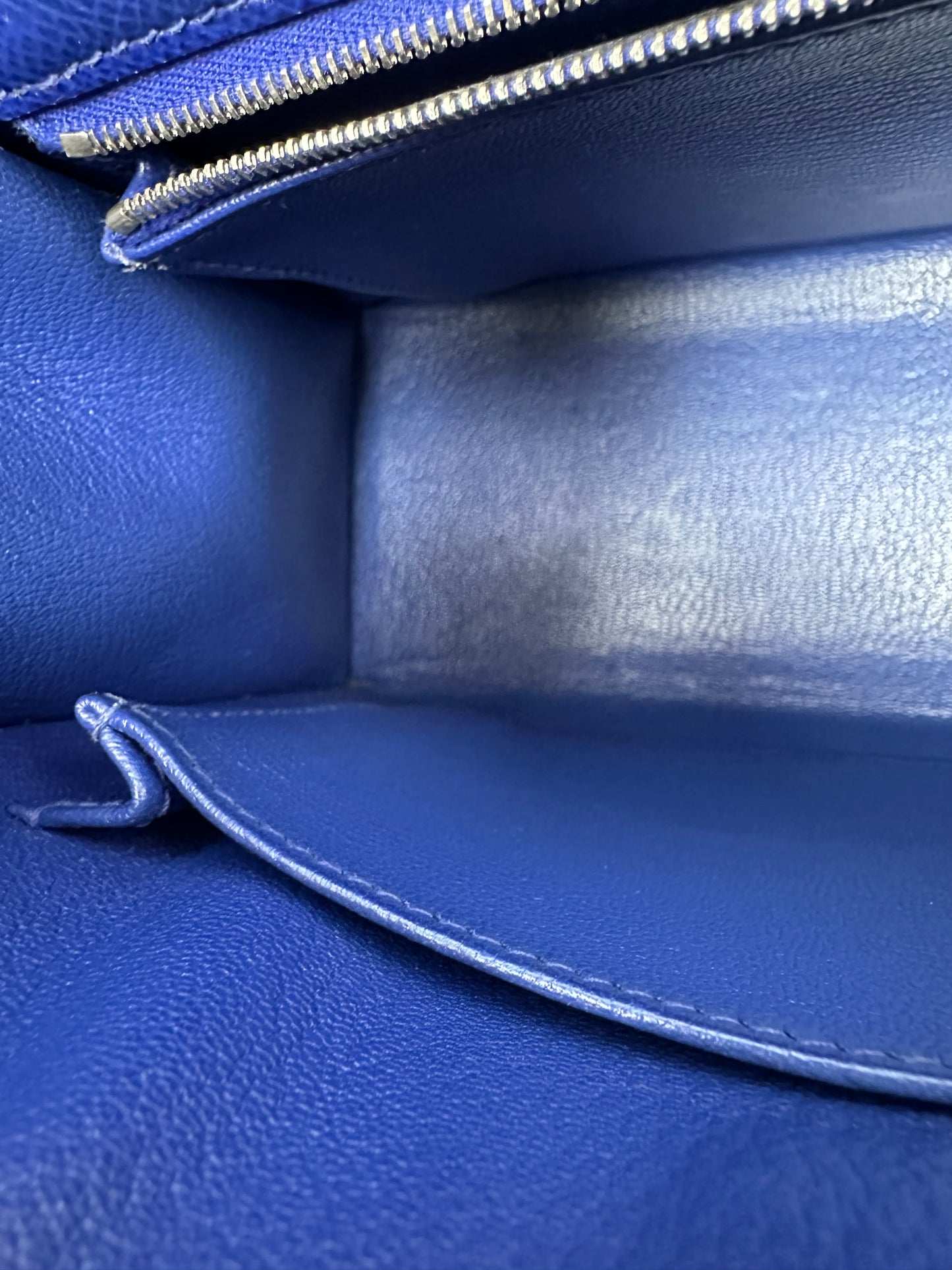 Hermes Kelly 25 Bleu Royal Epsom PHW #R