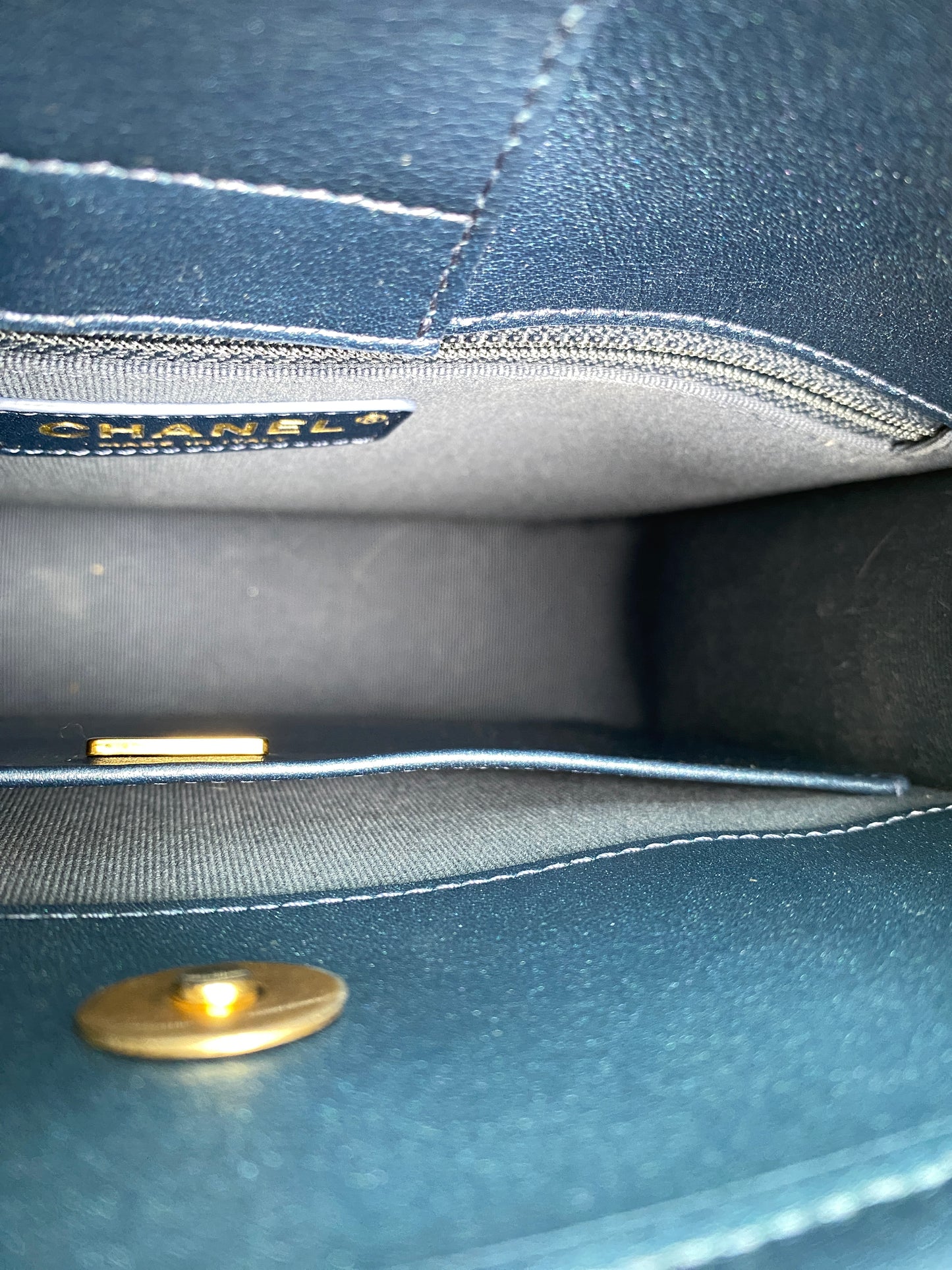 Chanel Denim Quilted Hobo Bag