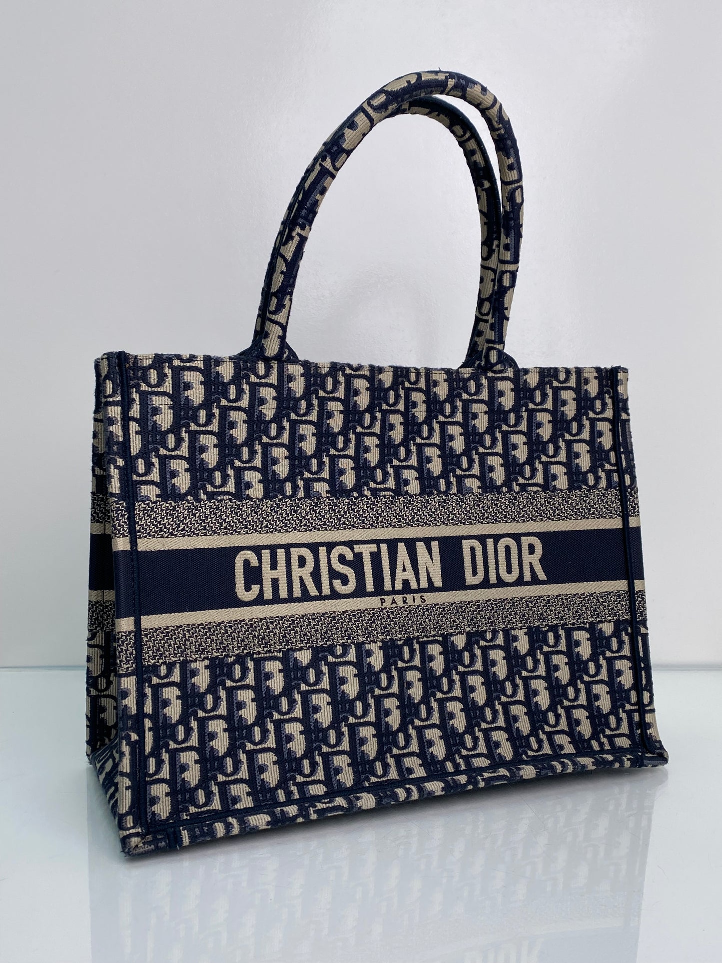 Dior Navy Oblique Book Tote