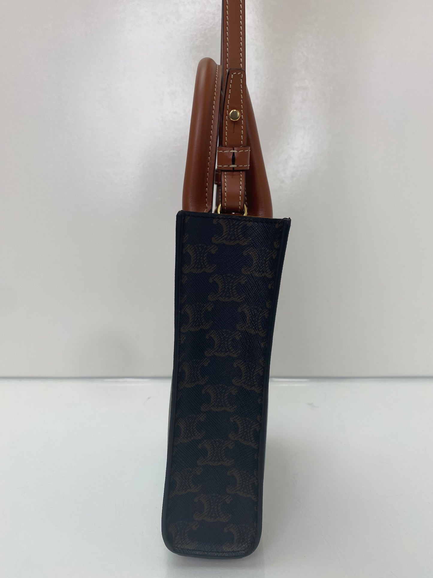 Celine Triomphe Vertical Mini Tote