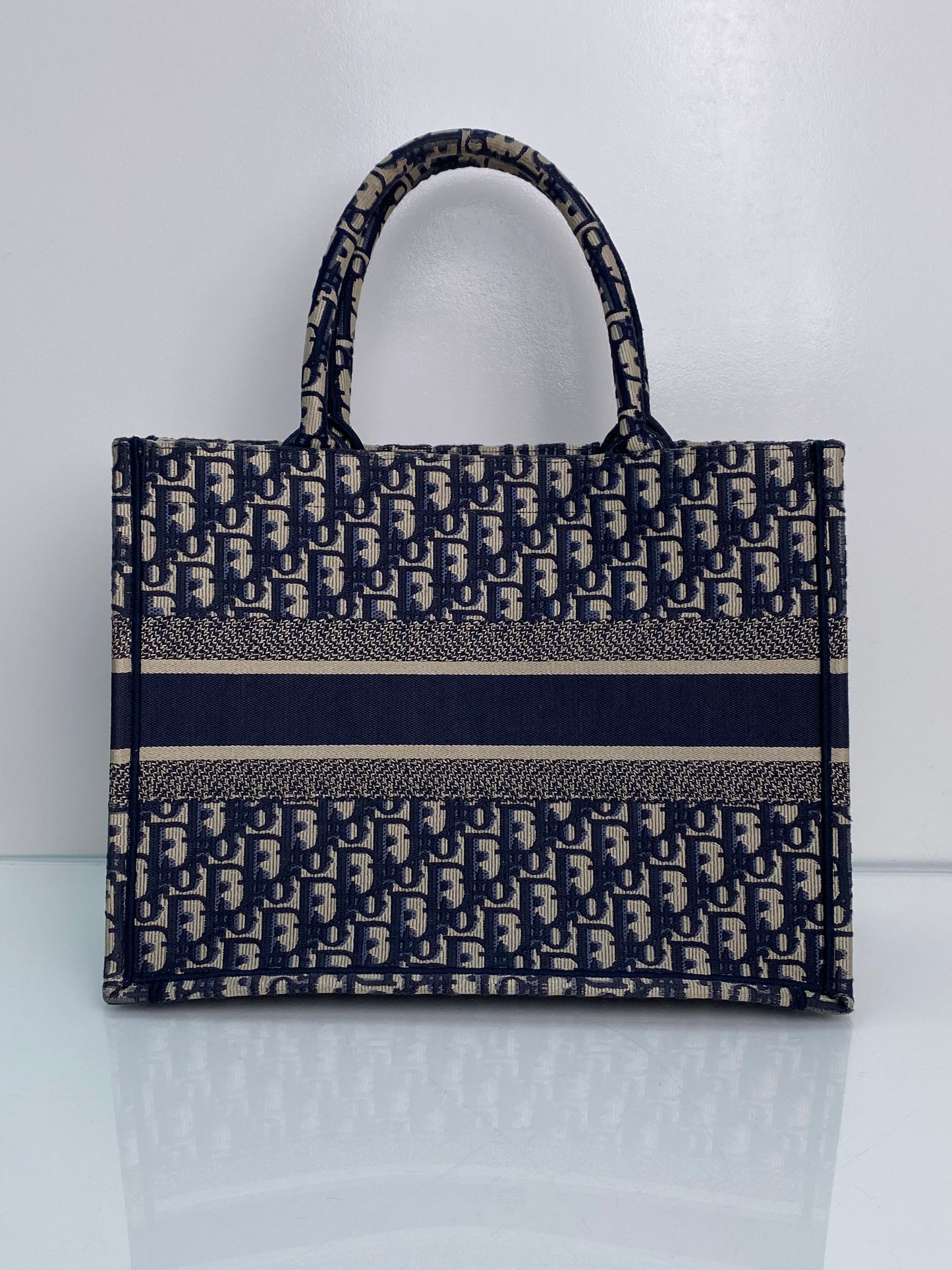 Dior Navy Oblique Book Tote