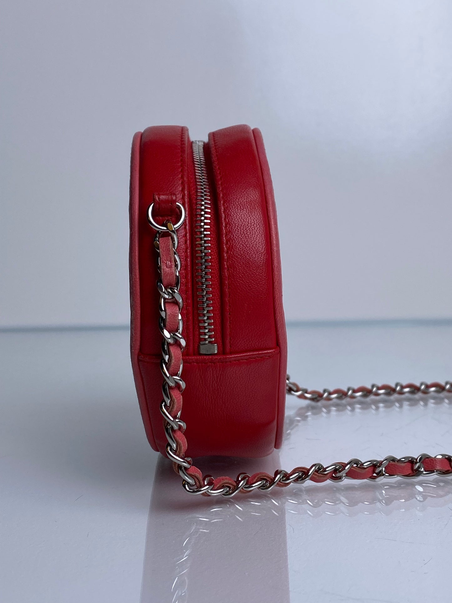 Chanel Pink & Red Crossbody Coin Bag SHW