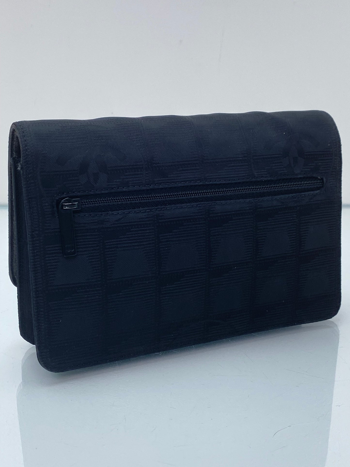 Chanel Black Travel Ligne WOC Bag BHW