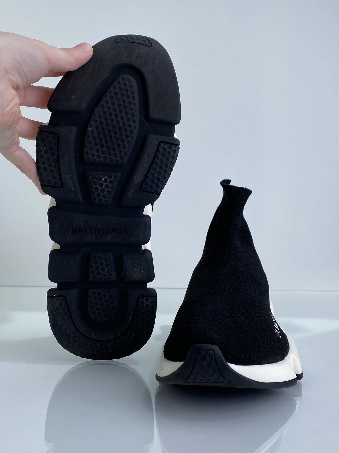 Balenciaga Black Sock Sneakers, 38