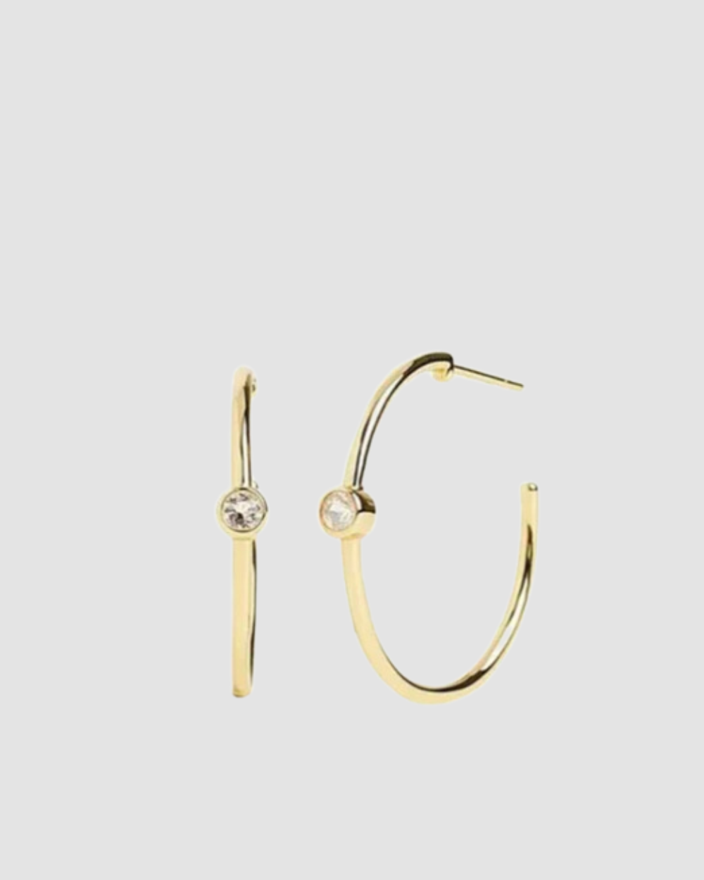 Marrin Costello Mystique Hoops Topaz Gold-Plated Sterling Silver Classic Y2K