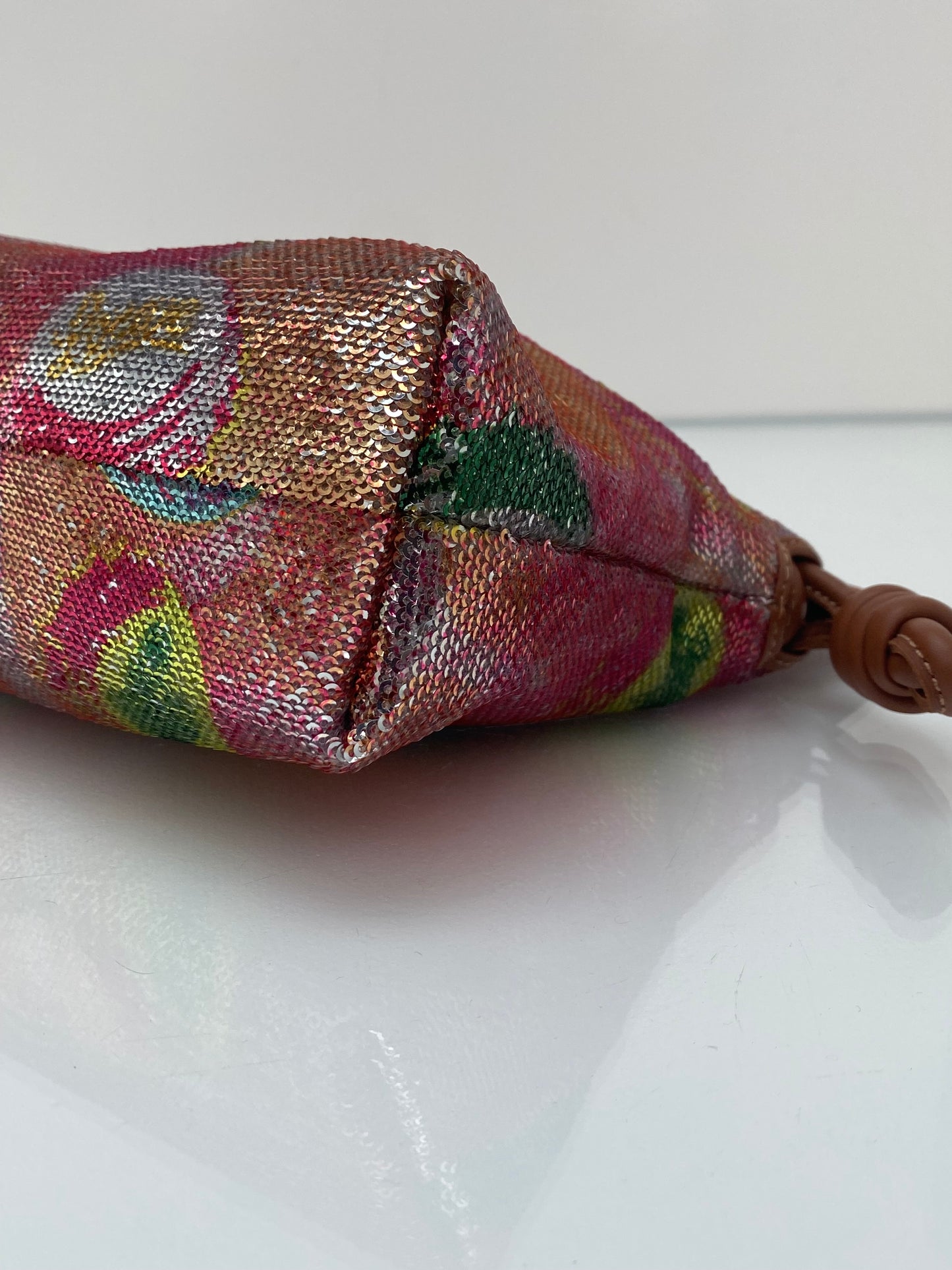 Loewe Paula’s Ibiza Sequin Bottle Cap Flamenco Convertible Clutch