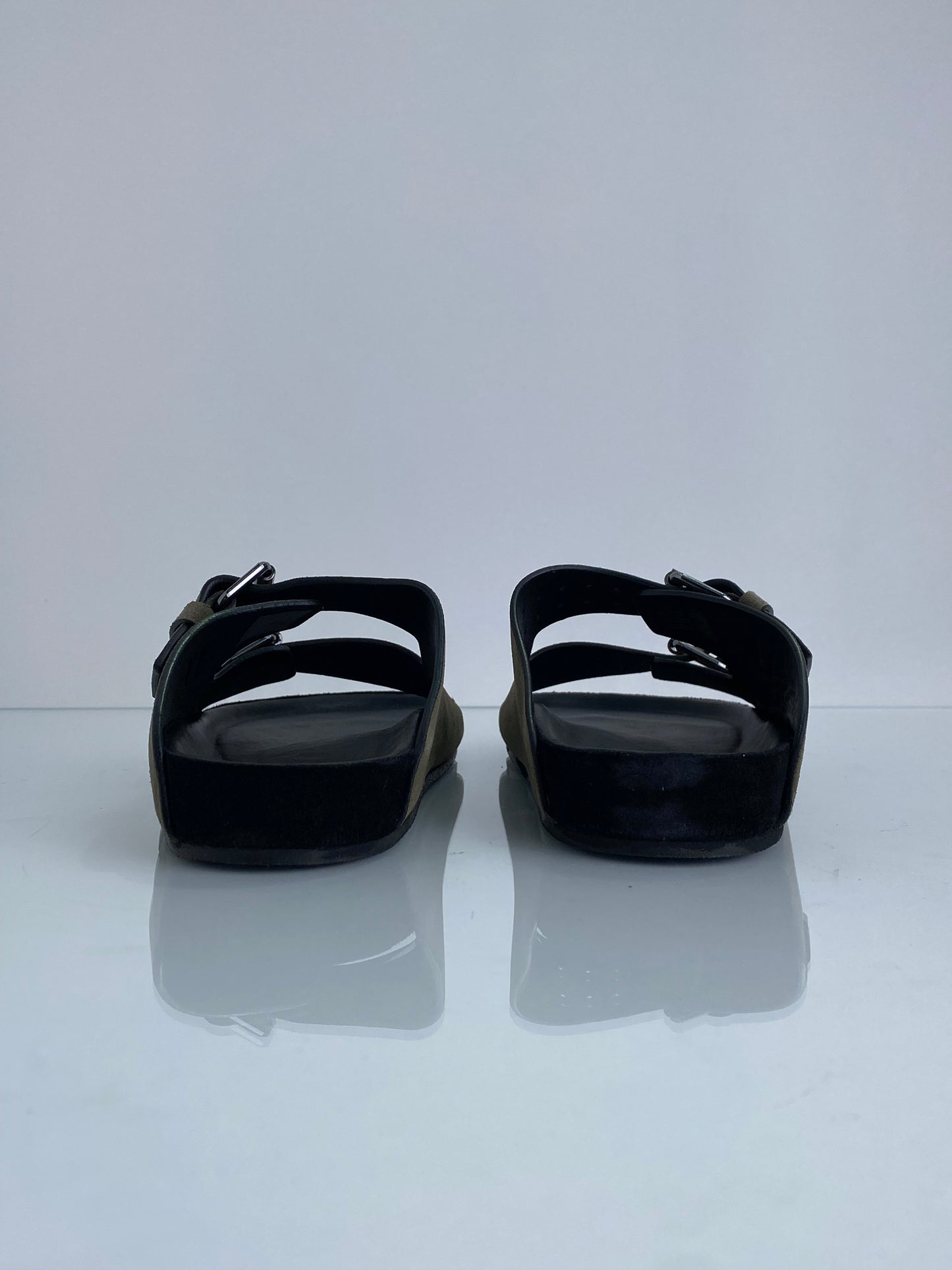 The Kooples Green Suede Sandals, 37