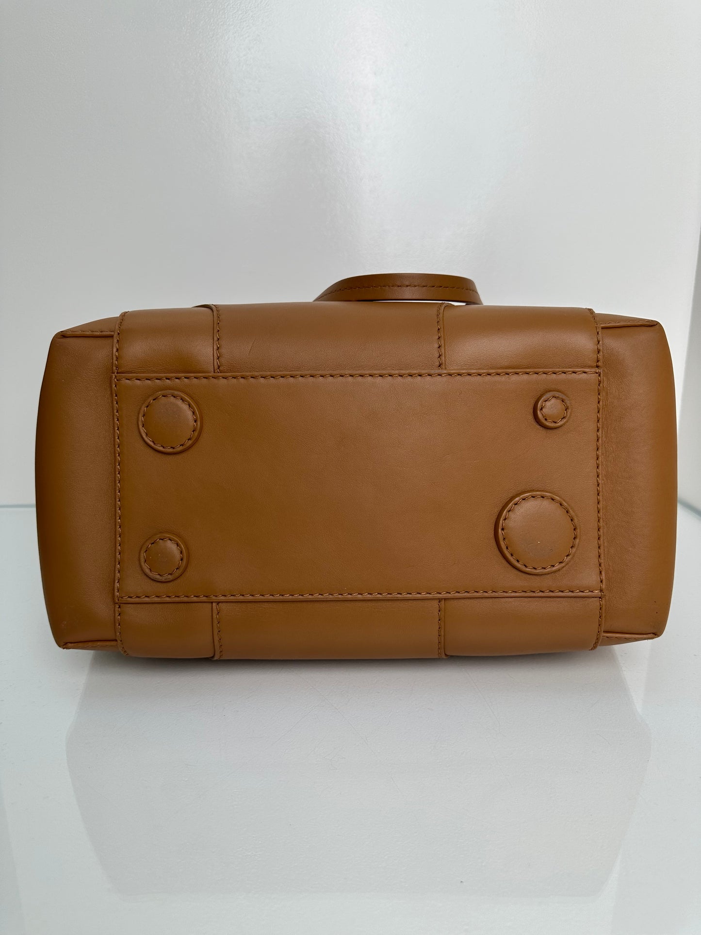 Off-White Tan Leather Tote